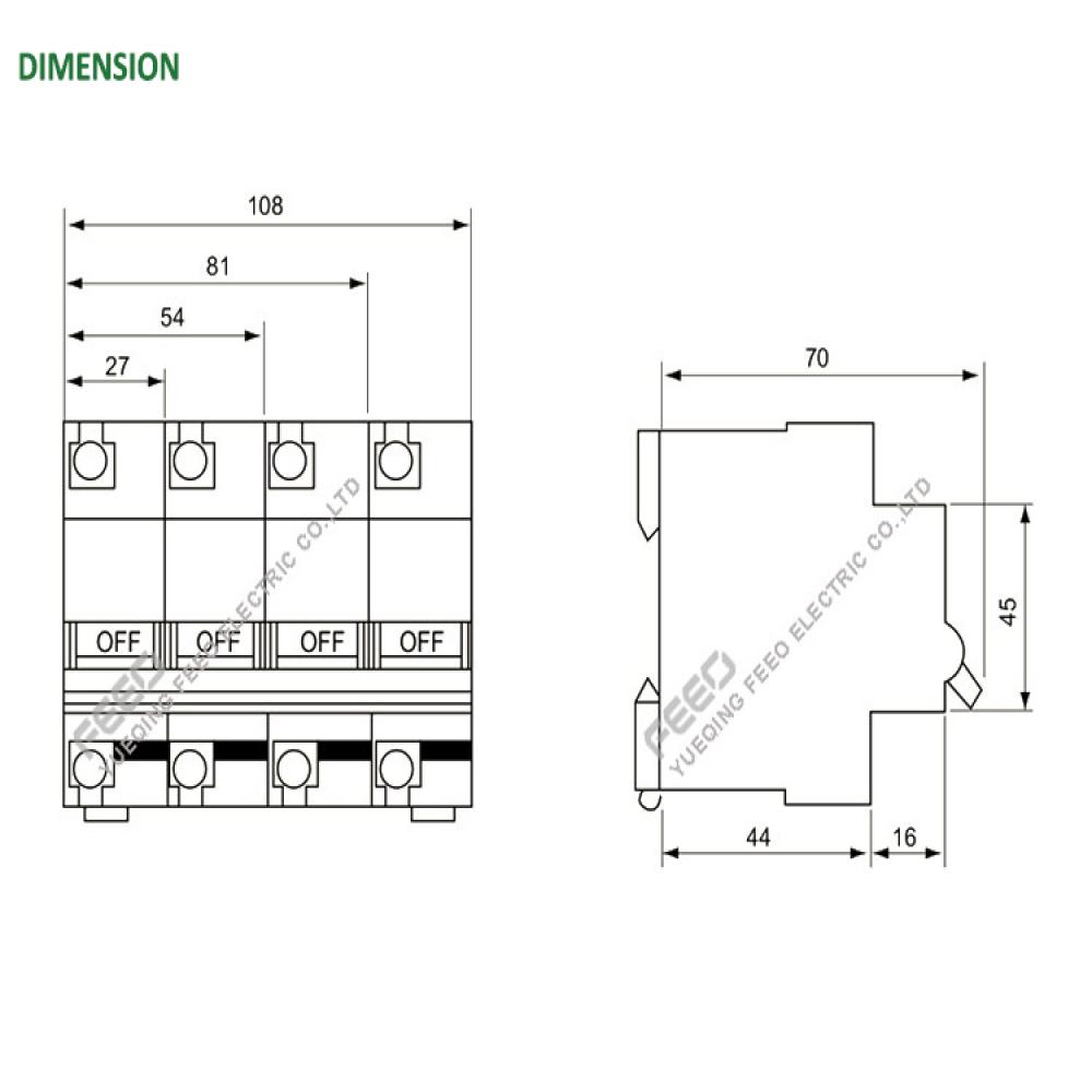 FPV-125 1P DC MCB